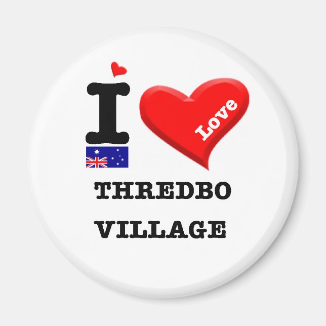 DORF THREDBO - I Liebe Magnet (Vorne)