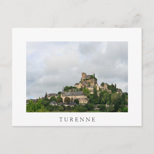 Dorf Turenne in Frankreich Postkarte (Vorderseite)