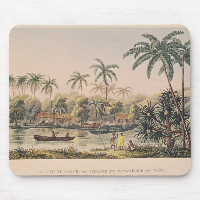 Dorf von Matavae, Tahiti Mousepad (Vorne)