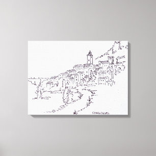Dorf von Speracedes  Provence, Frankreich Leinwanddruck