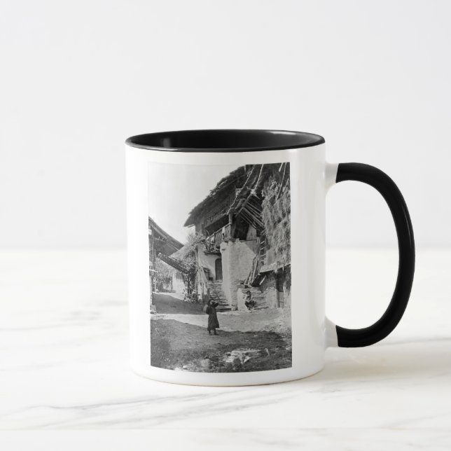 Dorf von Wallis, Anfang des 20. Jahrhunderts Tasse (Rechts)