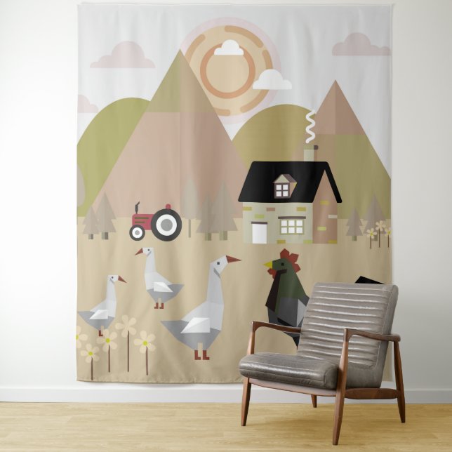 Dorf Wandteppich (Beispiel)