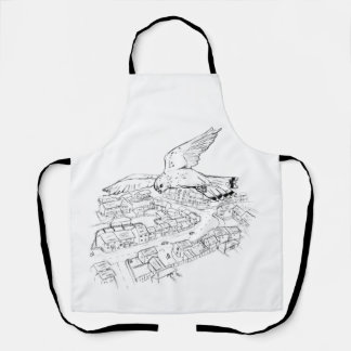 Dorfbild / Skizze Schürze