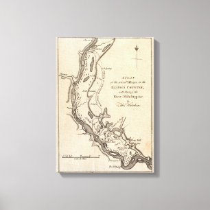 Dörfer im Illinois-Land Leinwanddruck