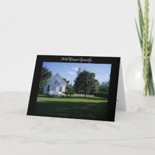 „Dorffriedhof“ Beileidskarte Karte