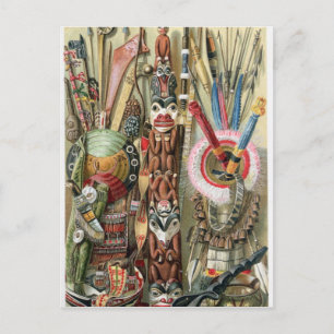 Dorfführer der Küste von Loango Postkarte