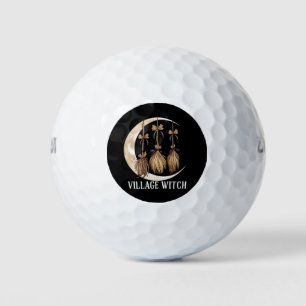 Dorfhexe Gothic Okkult Wicca Heidnische Natur Golfball