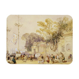 Dorfplatz in der Bucht von Hong Kong, überziehen Magnet