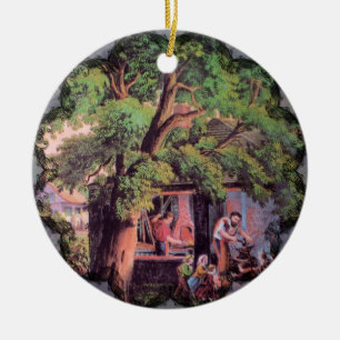 Dorfschmied-Ornament Keramikornament