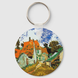 Dorfstraße in Auvers, Vincent van Gogh Schlüsselanhänger