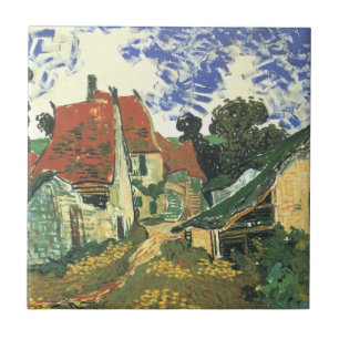Dorfstraße in Auvers von Vincent van Gogh Fliese