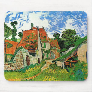 Dorfstraße in Auvers von Vincent Van Gogh Mousepad