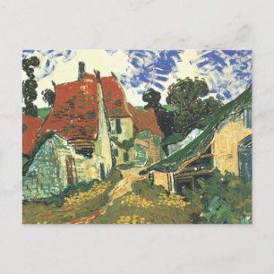 Dorfstraße in Auvers von Vincent van Gogh Postkarte