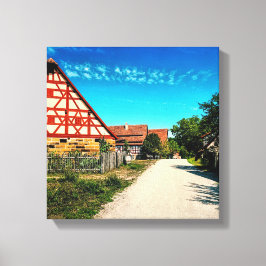 Dorfstraße Leinwanddruck
