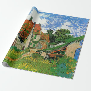 Dorfstraße von Vincent van Gogh Geschenkpapier