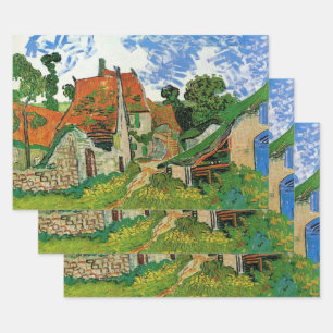 Dorfstraße von Vincent van Gogh Geschenkpapier Set