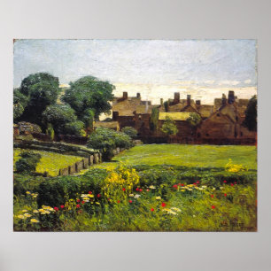 Dorfszene, Childe Hassam Poster