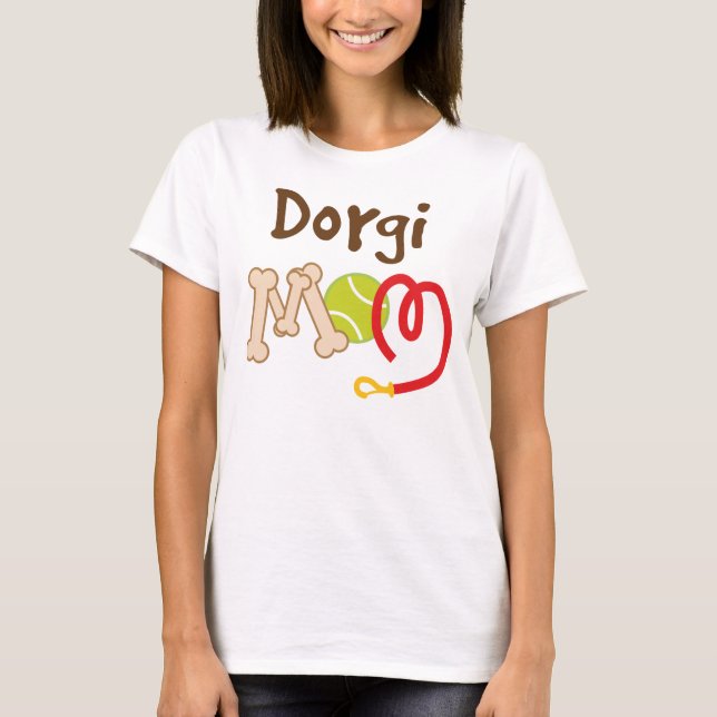 Dorgi Hundezucht-Mama-Geschenk T-Shirt (Vorderseite)