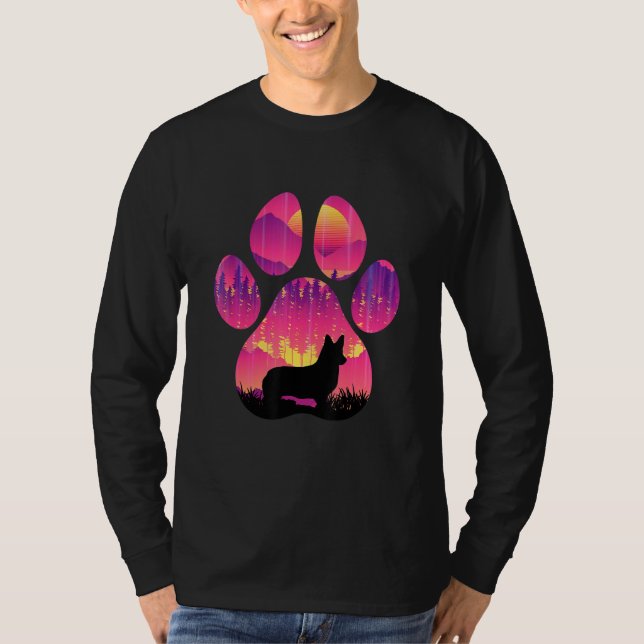 Dorgi Paw Mom Dad Dog  Women Men T-Shirt (Vorderseite)