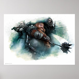 Dori, Bombur und Oin Graphic Poster