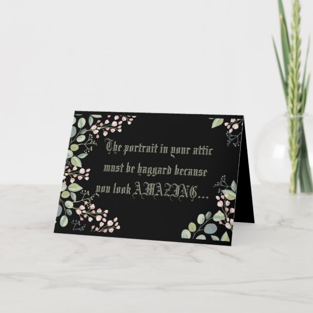 Dorian Grau Geburtstagskarte Karte (Vorderseite)