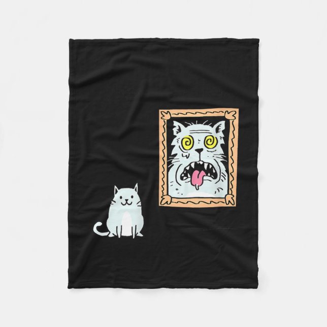Dorian Gray's Cat Teeshirt From Skunkbear  Fleecedecke (Vorderseite)