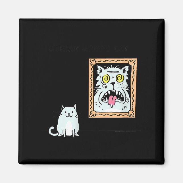 Dorian Gray's Cat Teeshirt From Skunkbear  Magnet (Vorne)