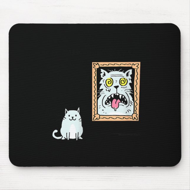 Dorian Gray's Cat Teeshirt From Skunkbear  Mousepad (Vorne)