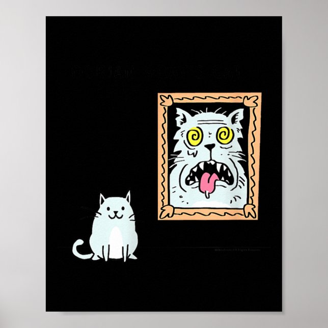 Dorian Gray's Cat Teeshirt From Skunkbear  Poster (Vorne)