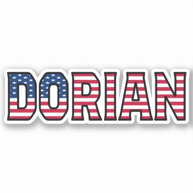 Dorian Name Vorname USA Sticker Stickerset (Vorderseite)