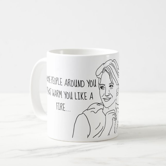 Dorinda RHONY - Lassen Sie das Feuer Sie nicht Kaffeetasse (Vorderseite Links)