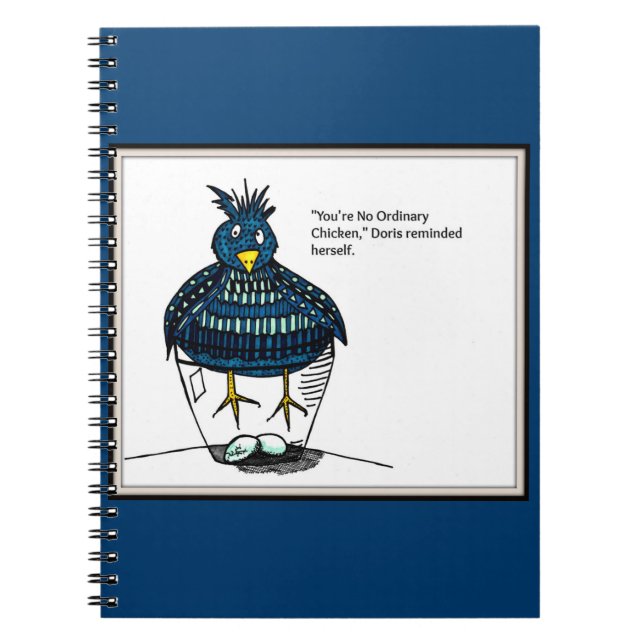 Doris das außerordentliche Huhn-Notizbuch Notizblock (Vorderseite)