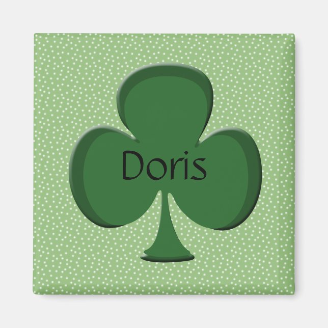 Doris Kleeblatt Name Magnet (Vorne)