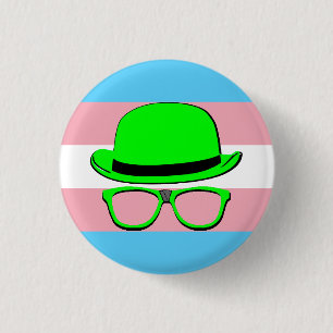 Dork Night Trans Pride Knopf Button