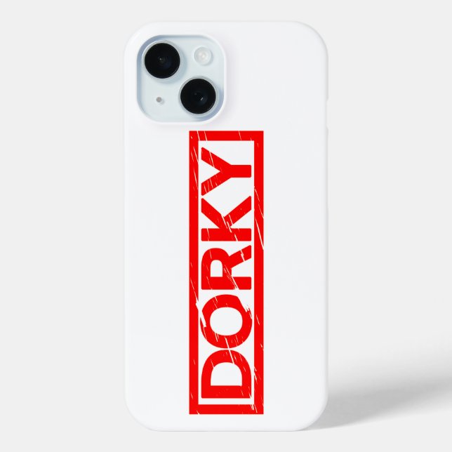 Dorky-Briefmarke Case-Mate iPhone Hülle (Rückseite)