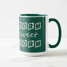 "Dorm Sweet Dorm" benutzerdefinierte Monogramm-Tas Tasse