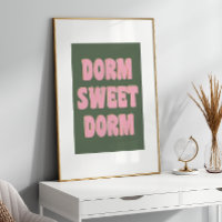 Dorm Sweet Dorm Colorful Letting Pink Green