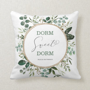 Dorm Sweet Dorm Modern Botanische Uni Kissen