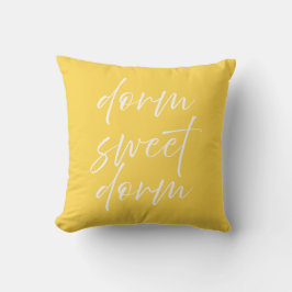 Dorm Sweet Dorm Throw Pillow | Preppy Dorm Room Kissen