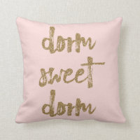 Dorm Sweet Dorm Zimmerdekor Rosa und Gold