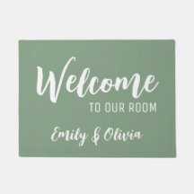 Dorm Zimmertür mit Namen(en)