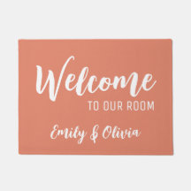 Dorm Zimmertür mit Namen(en)