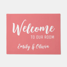 Dorm Zimmertür mit Namen(en)