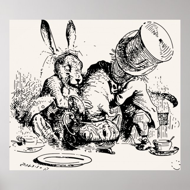 Dormaus im Teekessel Mad Tea Party Poster (Vorne)
