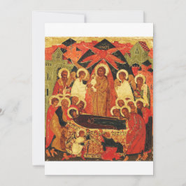 Dormition der Mutter Gottes orthodoxe Ikone Einladung