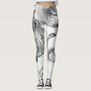 Dormouse ganz über Leggings-Alicen im Wunderland Leggings