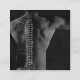 Dorn, der Überlagerungs-Foto-Chiropraktik zeichnet Quadratische Visitenkarte