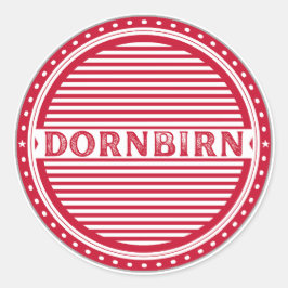 Dornbirn City Pride Emblem – Austria Identity Runder Aufkleber