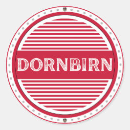 Dornbirn City Pride Emblem – Austrian Identity Runder Aufkleber