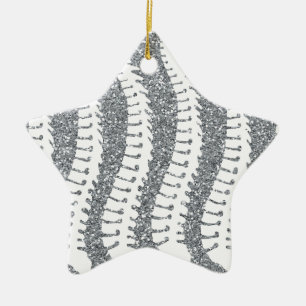 Dorne und IMITAT Glitzer-Stern-Verzierung Keramikornament